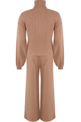 High Neck Ribbed Jumper  & Trouser Co-Ord