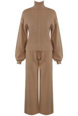 High Neck Ribbed Jumper  & Trouser Co-Ord