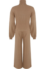 High Neck Ribbed Jumper  & Trouser Co-Ord