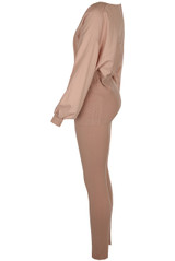 Pleated Round Neck Jumper & Trouser Set