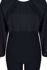 Pleated Round Neck Jumper & Trouser Set