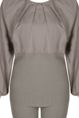 Pleated Round Neck Jumper & Trouser Set