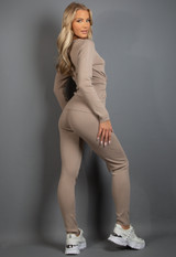 Tie Front Ribbed Loungewear
