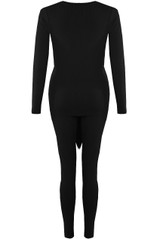 Tie Front Ribbed Loungewear
