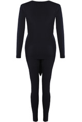 Tie Front Ribbed Loungewear