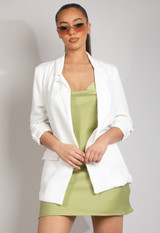 Turn Up Sleeve Boyfriend Blazer