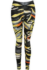 Zebra Print High Waist Push Up Leggings