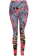 Tiger Print High Waist Push Up Leggings