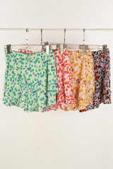 Floral Print Layered Shorts