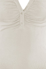 Shirred Shirt Bodysuit