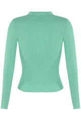 Knitted Top With Zip