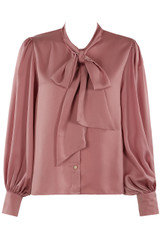 Pussy Bow Satin Blouse