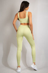 High Waist Ribbed Gym Leggings