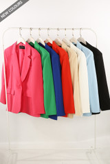 Tailored One Button Oversized Blazer