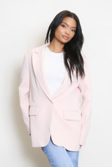 Tailored One Button Oversized Blazer