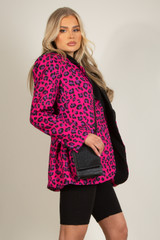 Leopard Print Oversized Blazer