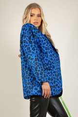 Leopard Print Oversized Blazer
