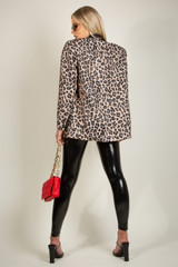 Leopard Print Oversized Blazer
