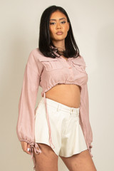 Cropped Utility Shirt