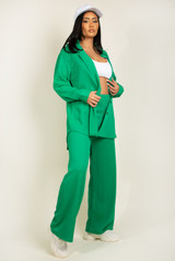 Long Sleeve Shirt And Straight Trouser Set