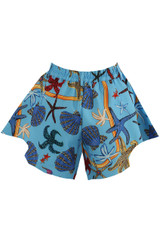 Sea Life Print Shorts
