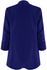 Ruched Sleeve Blazer & Tailored Shorts Co-Ords