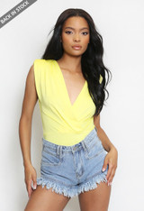 Sleeveless Wrap Bodysuit