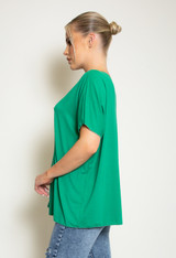 V Neck Oversized T-Shirt