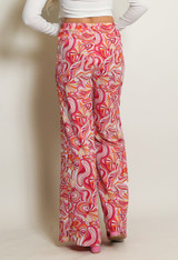 Printed Flare Trousers