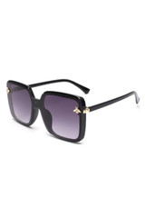 Bee Embellished Oversized Square Sunglasses