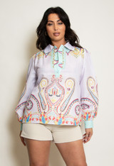 Paisley Print Blouse