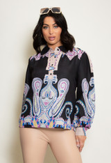 Paisley Print Blouse