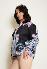 Paisley Print Blouse