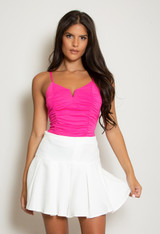Ruched Fitted Cami Tops