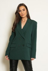 Tailored Double Breasted Boxy Blazer