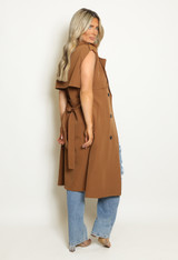 Sleeveless Trench Coat