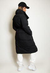 Belted Long Puffer Jacket