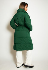 Belted Long Puffer Jacket