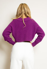 Cropped Jumper With Collar