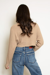 Cropped Jumper With Collar