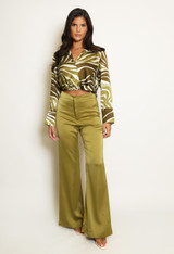 Satin Wide Leg Trouser
