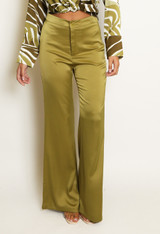 Satin Wide Leg Trouser