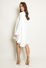 Dip Back Longline Blouse