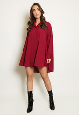 Dip Back Longline Blouse