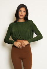 Long Sleeve Draped Top