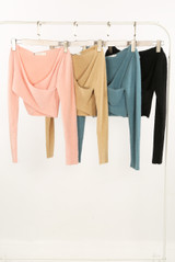 Cross Over Fluffy Knit Jumper