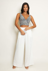 Sequin Plunge Bralet