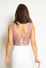 Sequin Plunge Bralet