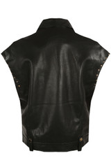 Faux Leather Waistcoat 