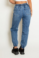 Paperbag Denim Joggers 